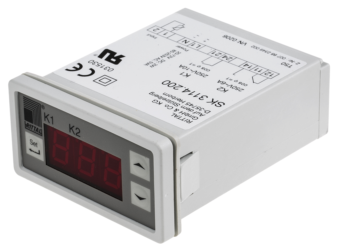 Rittal SK Changeover Enclosure Thermostat, 24 V dc, 230 V ac, +5 → +55 °C