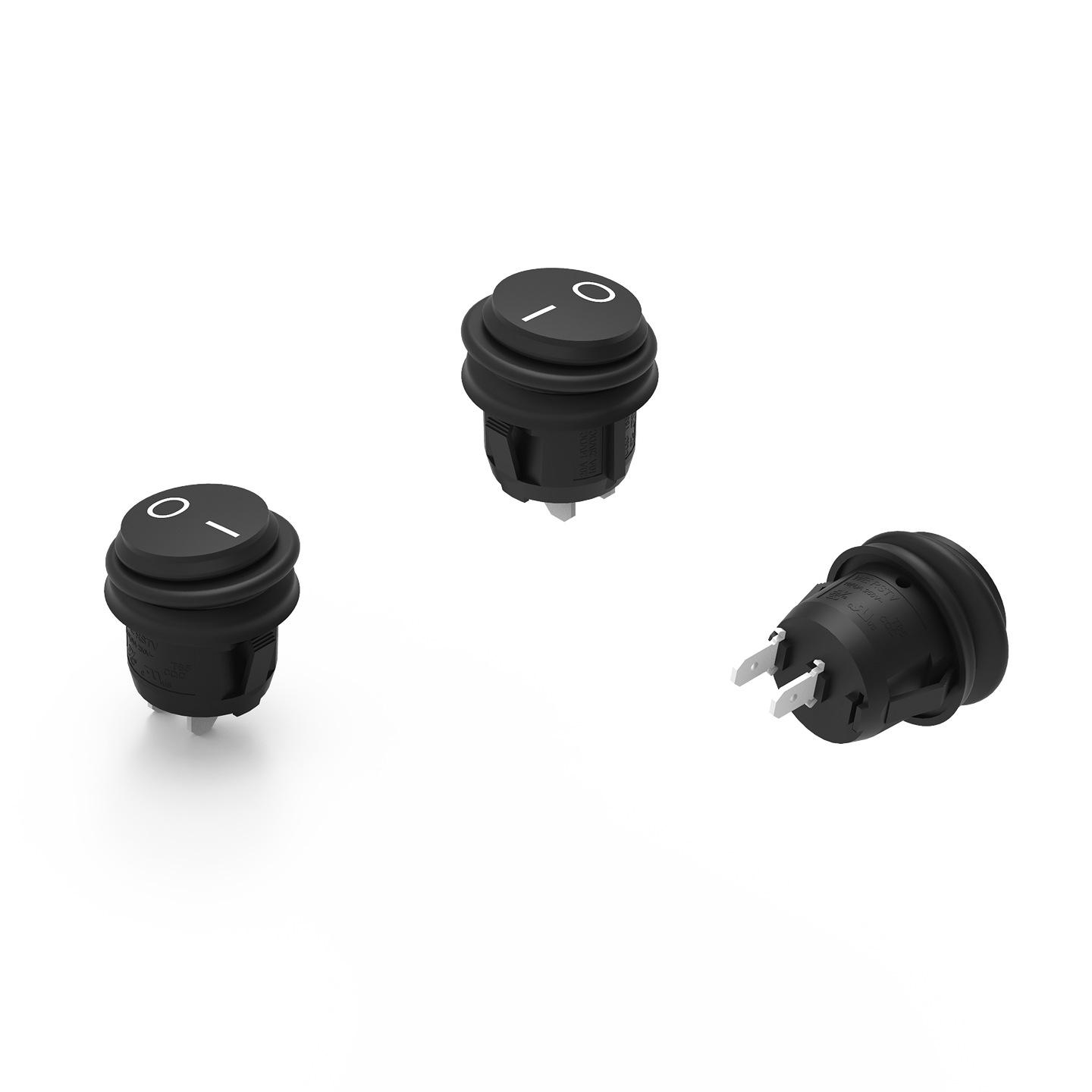 Wurth Elektronik SPST, On-Off Rocker Switch Snap-In