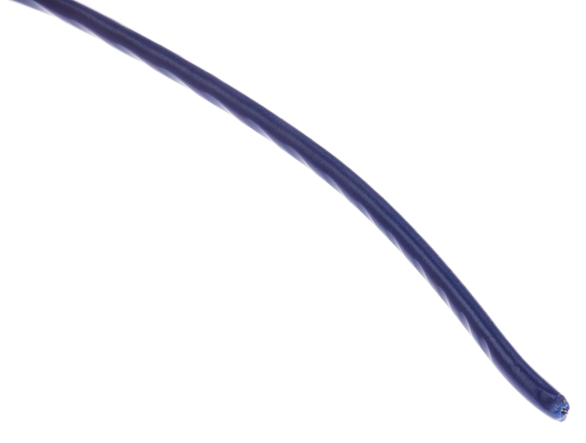 Alpha Wire Hook-up Wire PVC Series Blue 0.23 mm² Harsh Environment Wire, 24 AWG, 7/0.20 mm, 30m, PVC Insulation, 3050