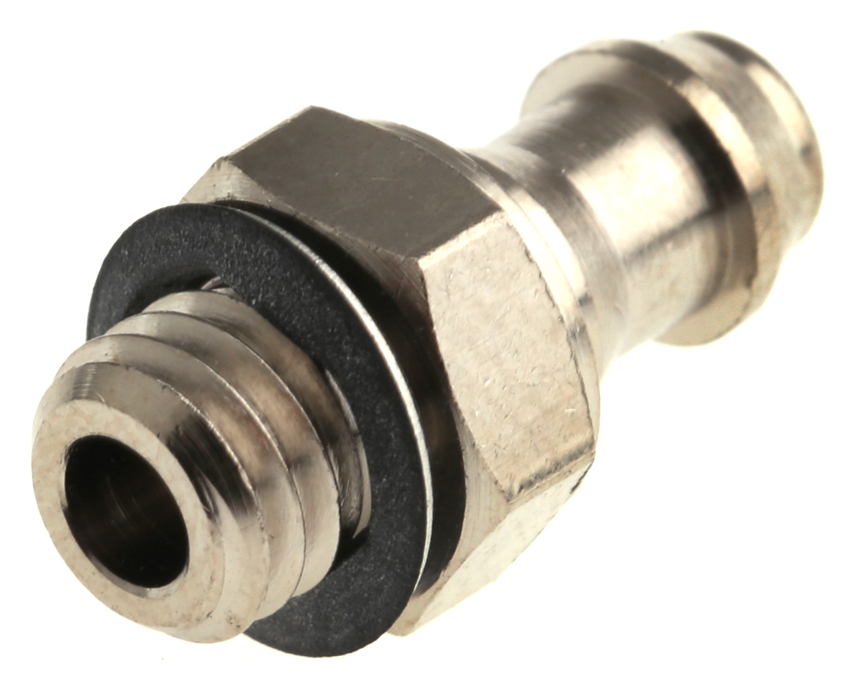 SMC M Series Straight Threaded Adaptor, M5 Male to Push In 5 mm, Threaded-to-Tube Connection Style