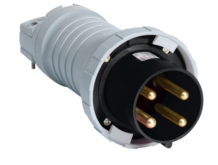 Amphenol Industrial, 2CMA1 IP67, IP69 Black 3P+E Industrial Power Plug, Rated At 63A, 690 V