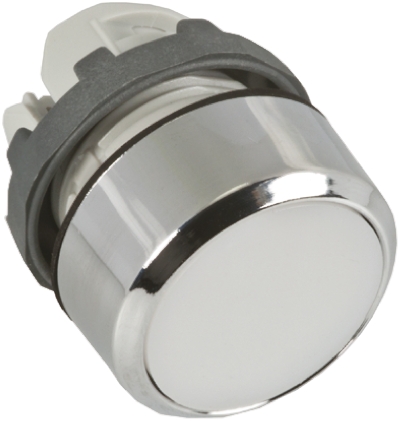 ABB Modular Series White Momentary Push Button Head, 22mm Cutout, IP66