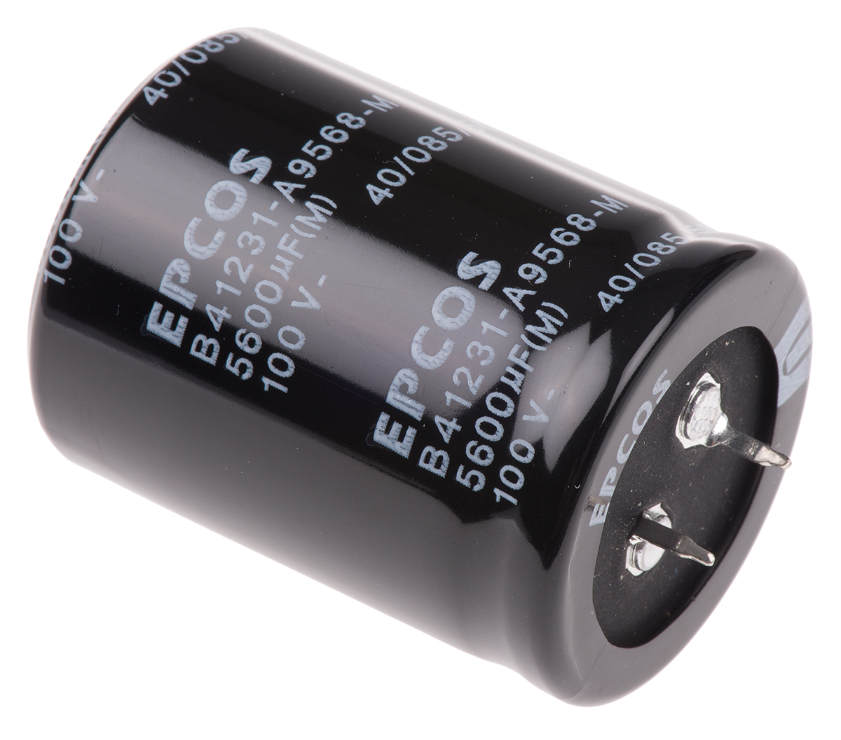 EPCOS 5600μF Aluminium Electrolytic Capacitor 100V dc, Snap-In - B41231A9568M060