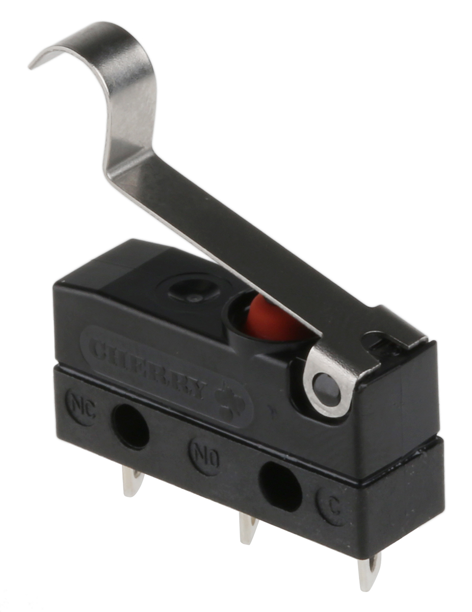 ZF Simulated Roller Lever Micro Switch, Solder Terminal, 10.1 A @ 250 V ac, SPDT, IP6K7