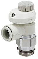 SMC AS Series Threaded Speed Controller, R 1/8 Male Inlet Port x 10mm Tube Outlet Port
