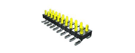 Samtec TMM Series Right Angle Through Hole PCB Header, 50 Contact(s), 2 mm Pitch, 2 Row, Unshrouded