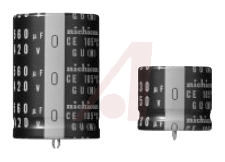Nichicon 150μF Aluminium Electrolytic Capacitor 450V dc, Snap-In - LGU2W151MELB