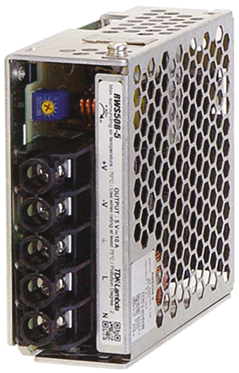 TDK-Lambda Switching Power Supply, RWS-50B-48, 48V dc, 1.1A, 52.8W, 1 Output, 120 → 370 V dc, 85 → 265 V