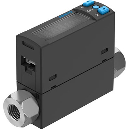 Festo SFAH Series Flow Rate Measurement Flow Sensor, 0.002 L/min Min, 0.1 L/min Max