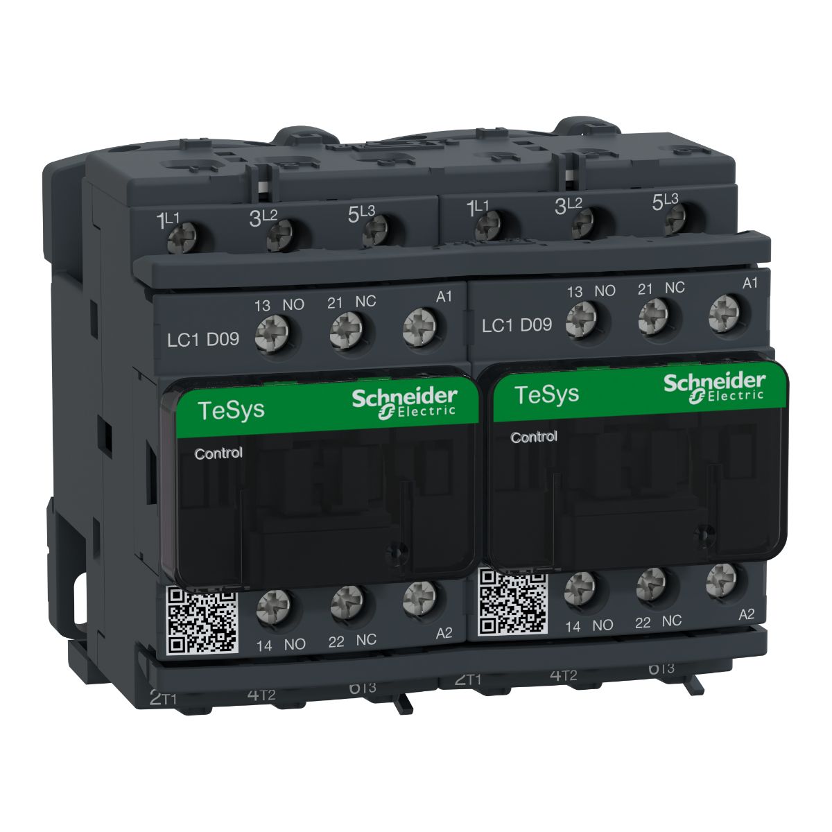 Schneider Electric TeSys Deca LC2D Reversing Contactor, 400 V Coil, 3-Pole, 9 A, 1 NO + 1 NC