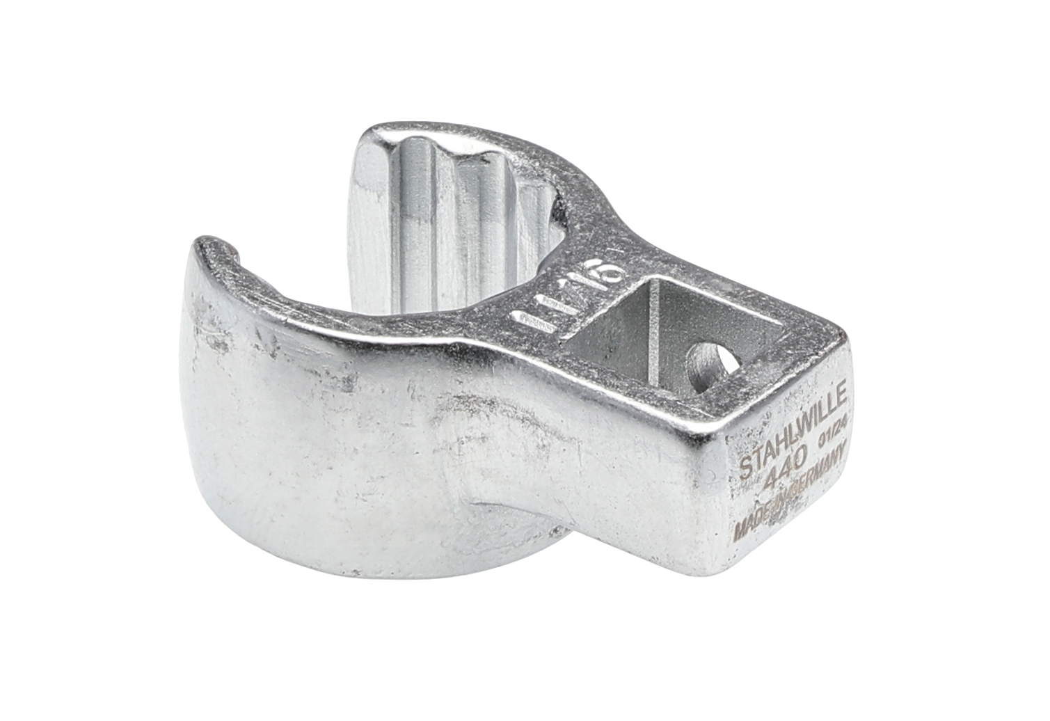 STAHLWILLE 440A Series Crow Foot Crowfoot Wrench, 11/16 in, 3/8in Insert, Chrome Plated Finish