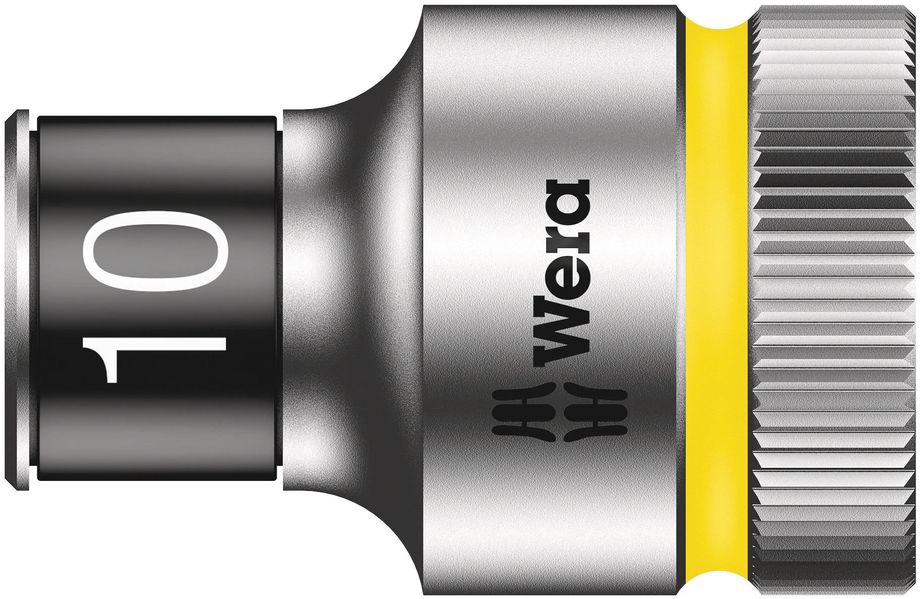 Wera 1/2 in Drive 10mm Standard Socket, 6 point, 37 mm Overall Length