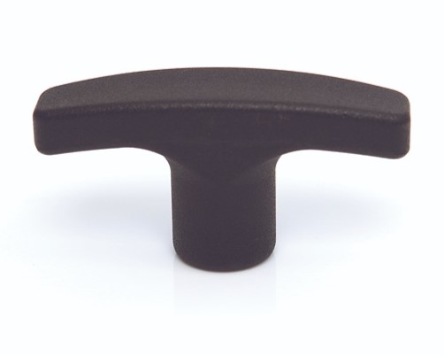 RS PRO Matt Black Thermoplastic Cabinet Handle 26 mm Height, 27mm Width, 80mm Length
