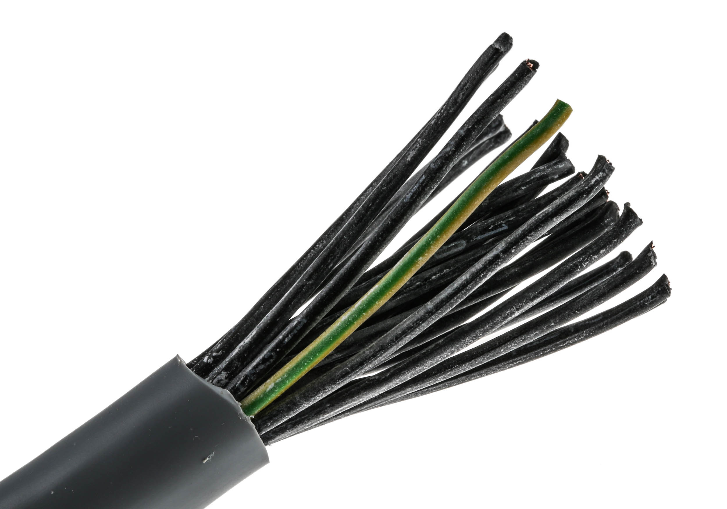 RS PRO Control Cable, 25 Cores 0.5 mm² 20 AWG, Unscreened, 50 m, Grey Polyvinyl Chloride Sheath