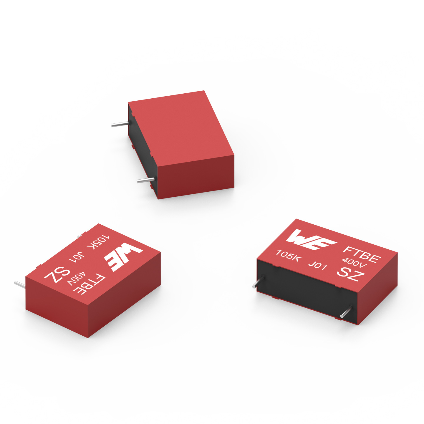 Wurth Elektronik WCAP-FTBE Metallised Polypropylene Film Capacitor, 250V dc, ±10%, 1μF, Through Hole