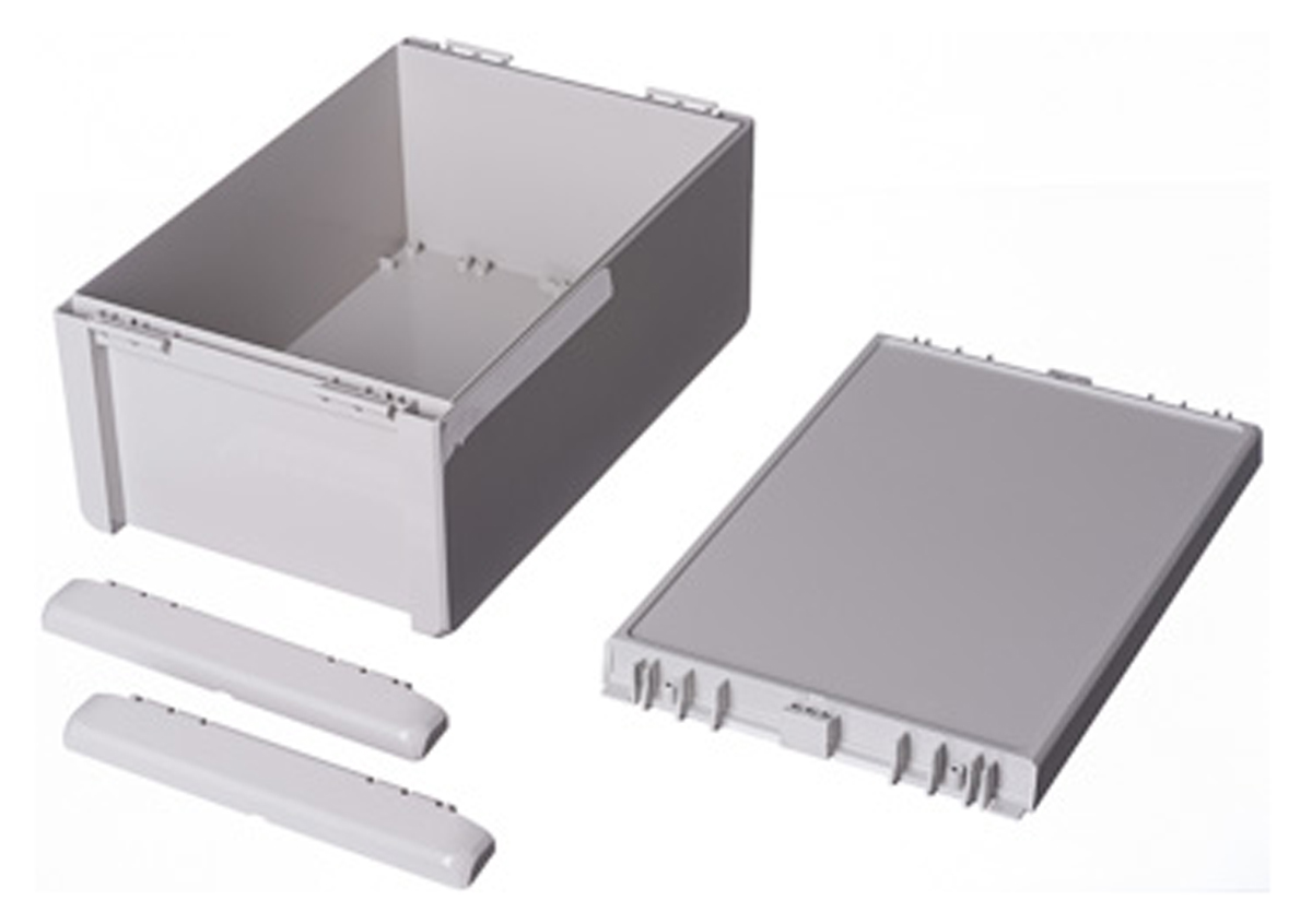 Bopla Bocube Series Light Grey Polycarbonate V0 Enclosure, IP66, IP68, IK07, Light Grey Lid, 271 x 170 x 120mm