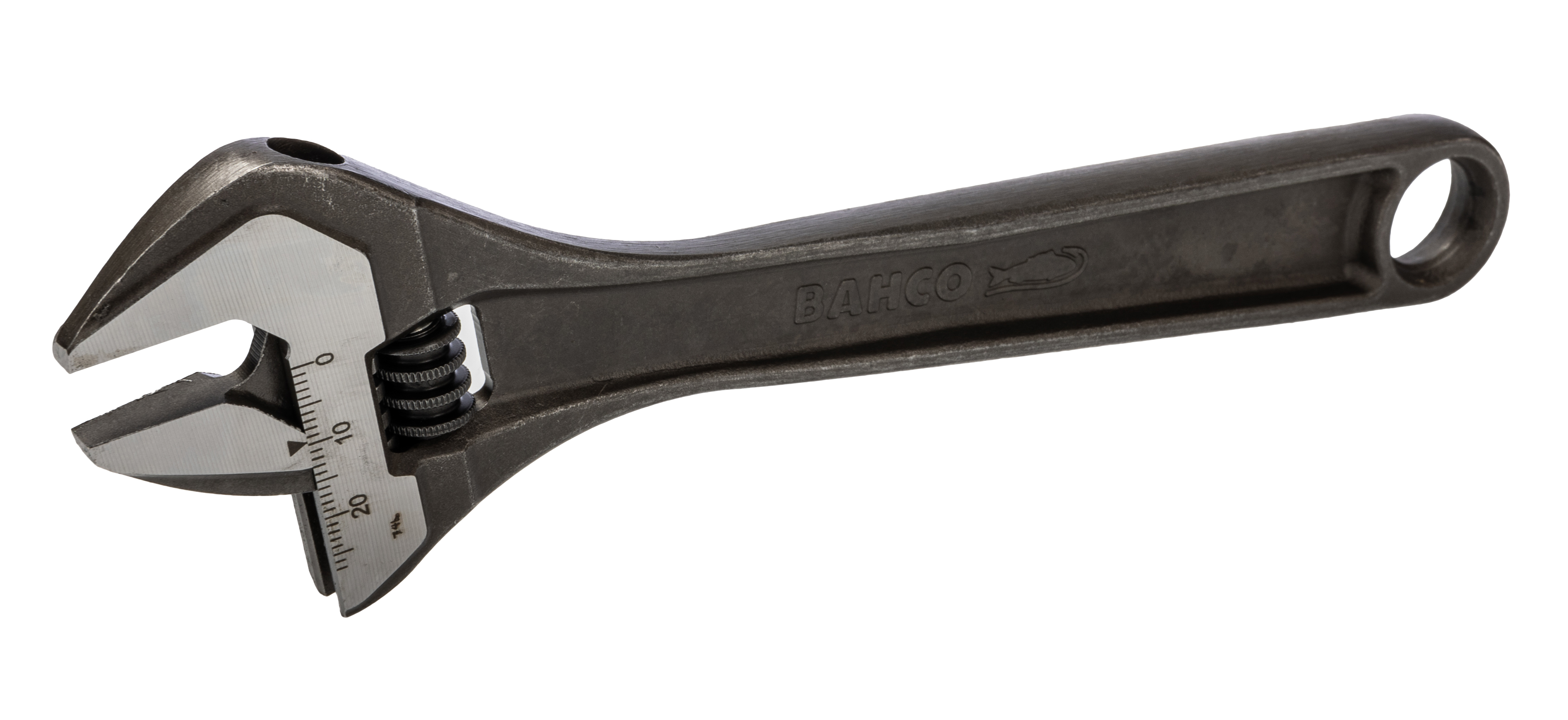 Bahco Adjustable Spanner, 205 mm Overall, 27mm Jaw Capacity, Metal Handle