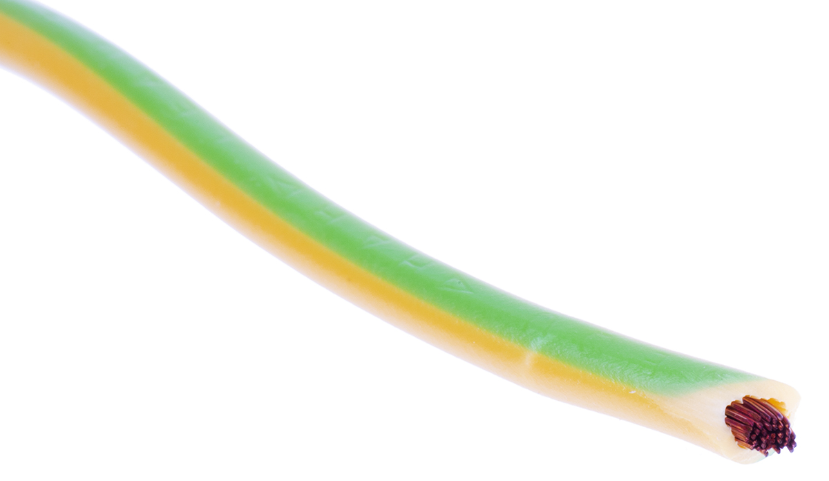 Lapp Green/Yellow 1.5 mm² Hook Up Wire, 16 AWG, 100m, PVC Insulation, 4160400