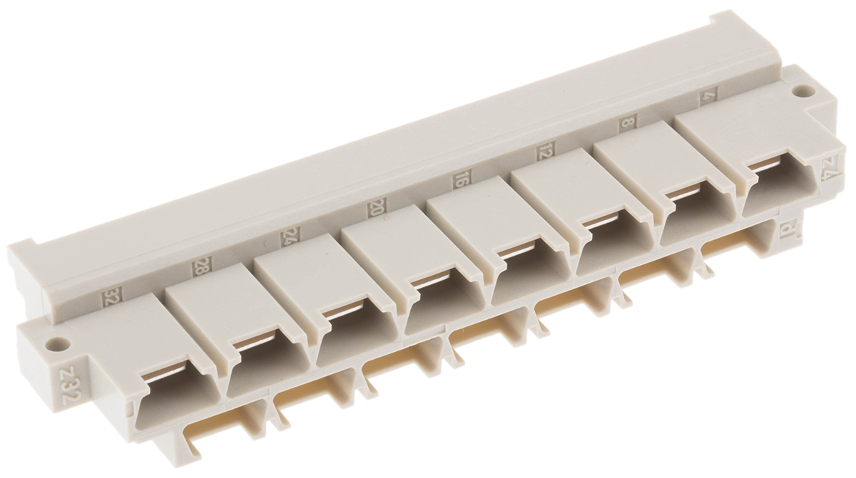 HARTING 09 06 15 Way 10.16mm Pitch, Type H15 Class C1, 2 Row, Straight DIN 41612 Connector, Plug