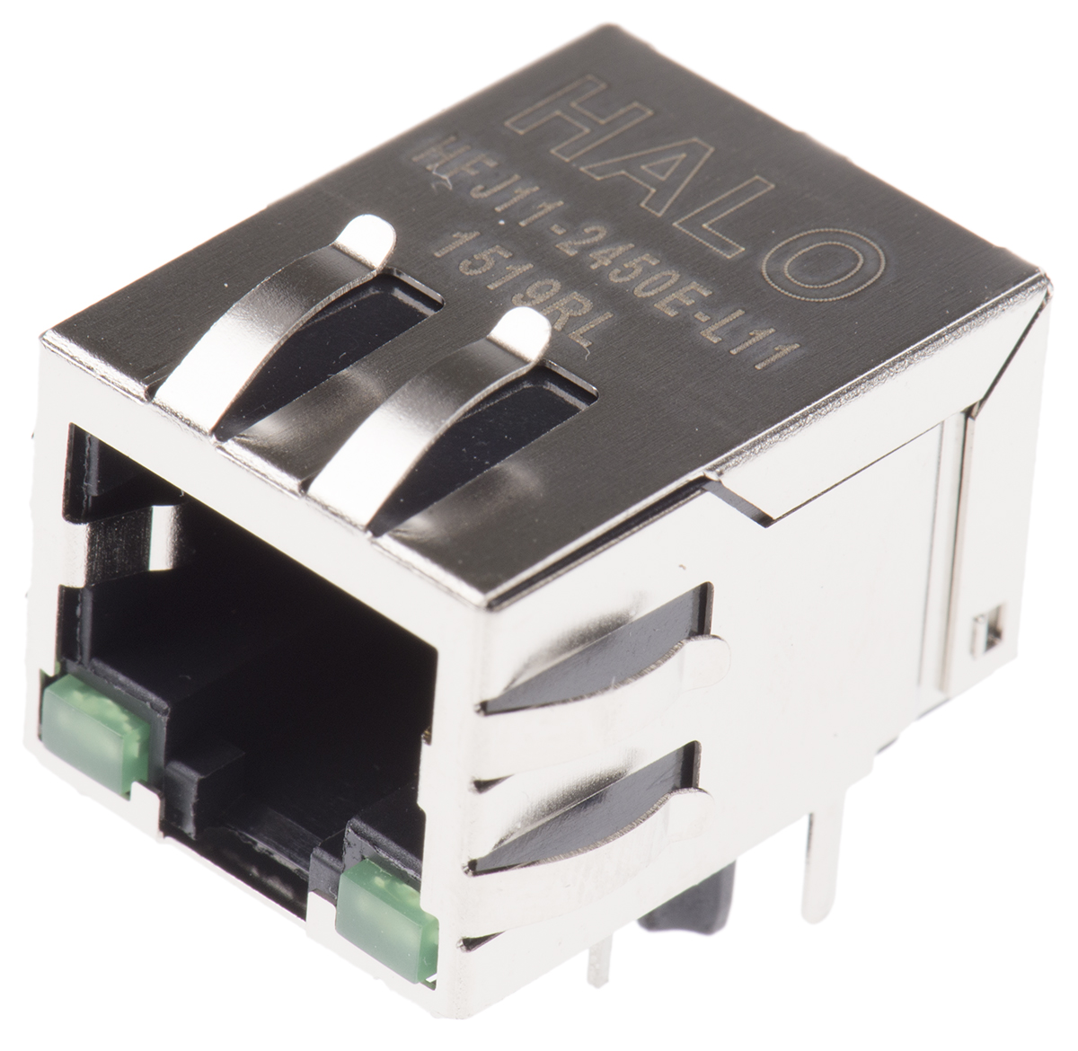 Halo Electronics FastJack Series Female RJ45 Connector, Through Hole Right Angle 1 Port