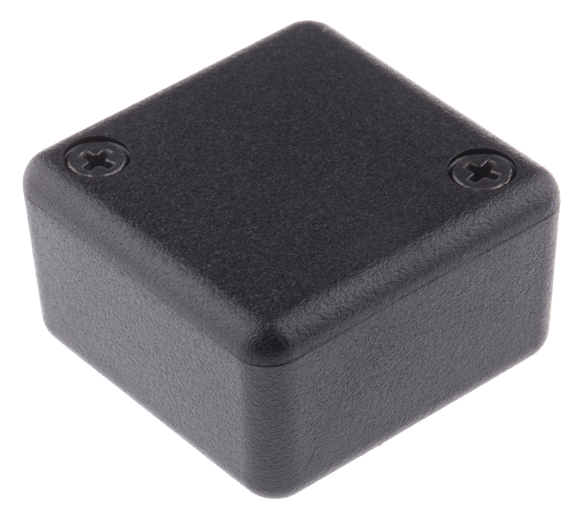 Hammond 1551 Series Black ABS Enclosure, IP54, Black Lid, 35 x 35 x 20mm