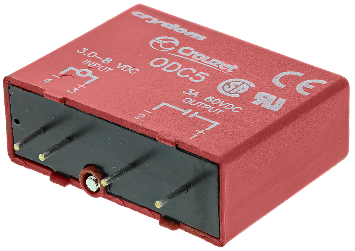 Sensata Crydom M SERIES Series Interface Relay Module, PCB Mount, 5V dc Coil, 18mA Load