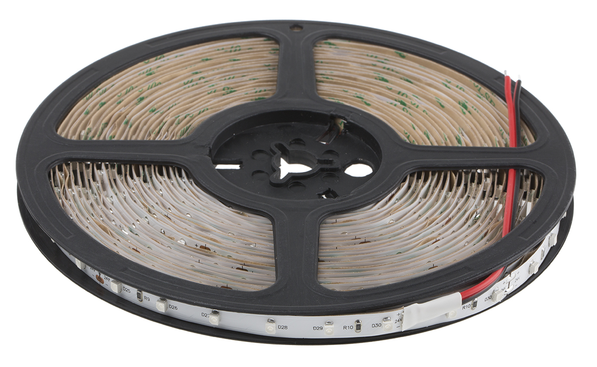 RS PRO 24V Green LED Strip Light, 10m Length