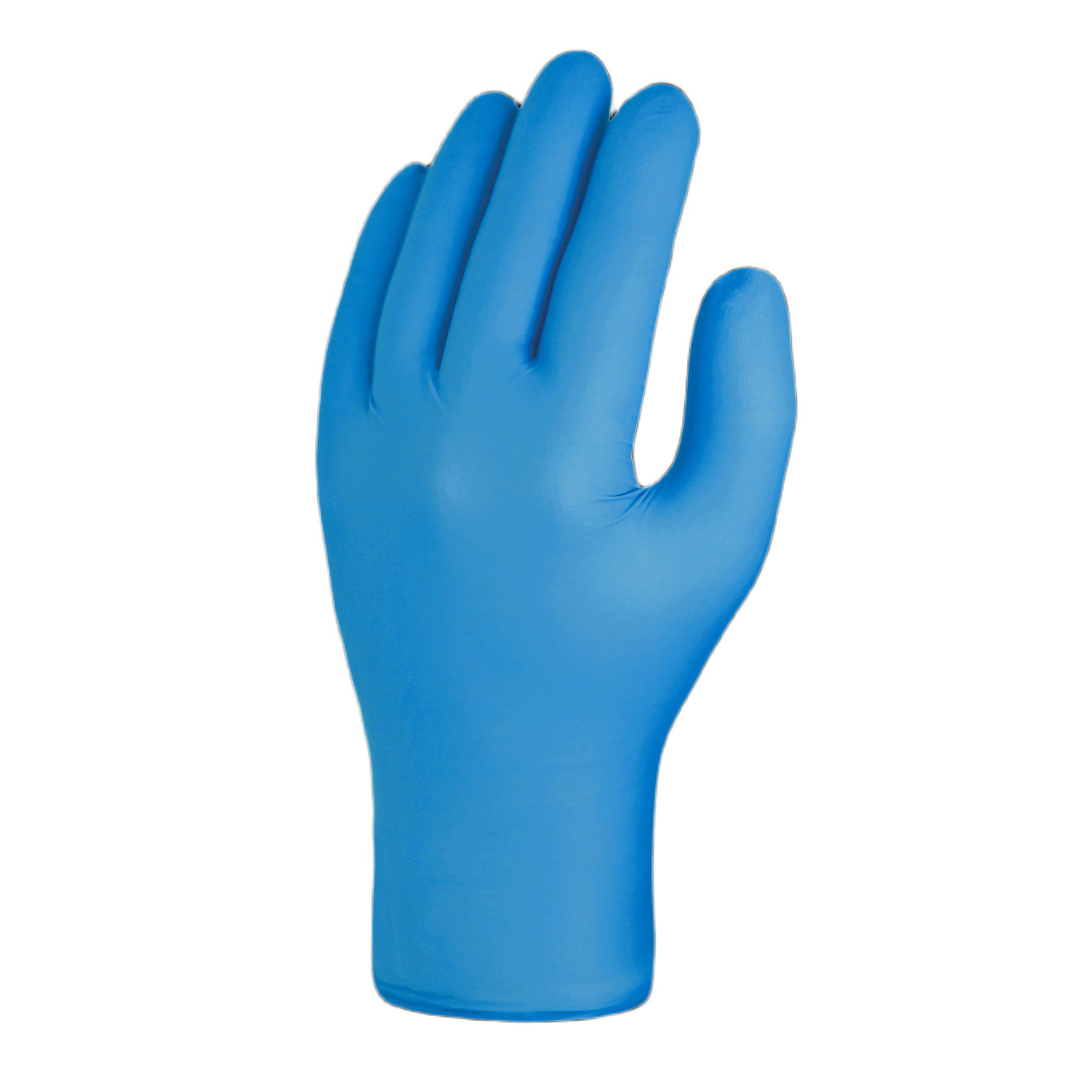 Skytec EMG00460 Blue Nitrile Nitrile Chemical Resistant Gloves, Size 8/M, Uncoated Coating