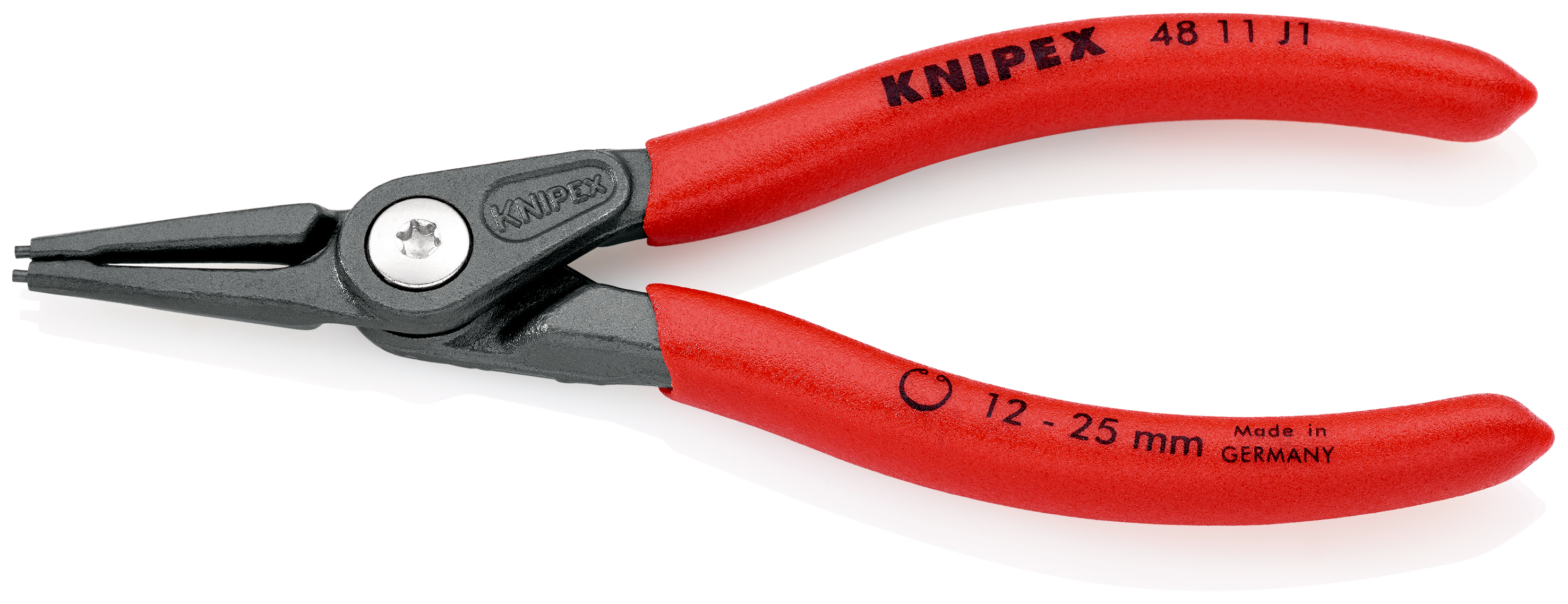Knipex Circlip Pliers, 140 mm Overall, Straight Tip