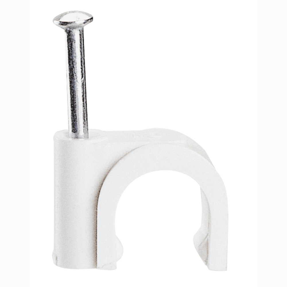 Legrand White Plastic Clip, 8mm Max. Bundle