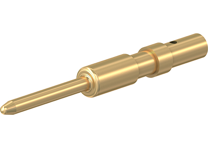 Staubli Male 5 A, 8 A, 10 A Crimp Contact Maximum Wire Size 0.5 mm², 0.75 mm², 1 mm², 1.5 mm² for use with CT-E1