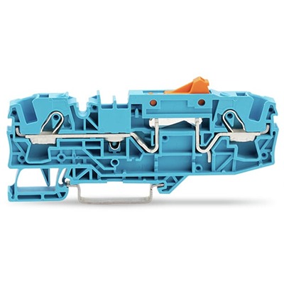 WAGO 2006-1674 TOPJOB S Series Blue, 6mm², 1-Level, Push In Termination, CSA