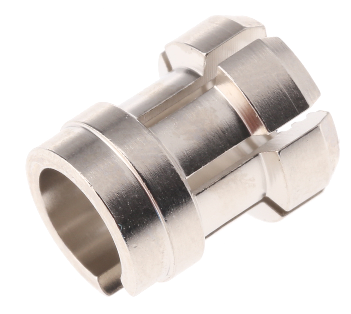 LEMO 1B Silver Brass Round for Maximum of 5.1 mm Cable Dia. FGG.1B.752.DN