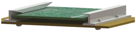 Essentra PCB Card Guide Horizontal Mount 152.4mm Long, 1.6mm Thick Max.