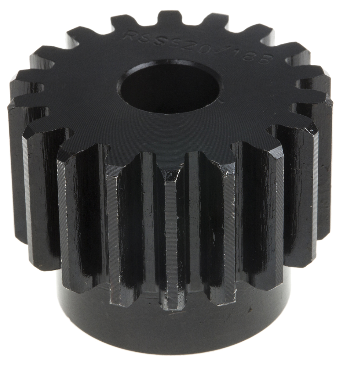 RS PRO Steel 18 Teeth Spur Gear, 2 Module, 12mm Bore Diam, 36mm Pitch Diam, 30mm Hub Diam