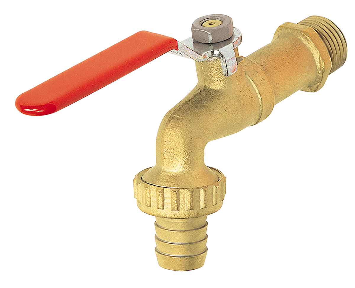 Sferaco Brush Plated Brass Lever Bib Tap, 1/2in