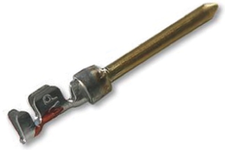 TE Connectivity, AMPLIMITE HD-20 Series, size 20 Male Crimp D-sub Connector Contact, Gold Pin, 24 → 20 AWG