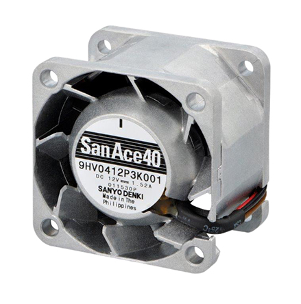 Sanyo Denki San Ace 9HV Series Axial Fan, 12 V dc, DC Operation, 49.8m³/h, 18.3W, 1.52A Max, 40 x 40 x 28mm