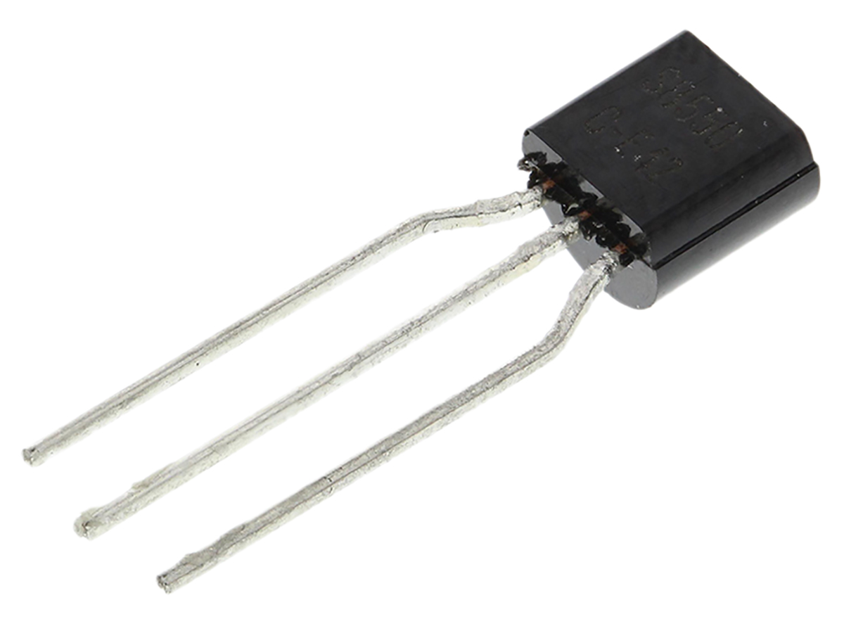 onsemi SS8550CTA PNP Transistor, -1.5 A, -25 V, 3-Pin TO-92