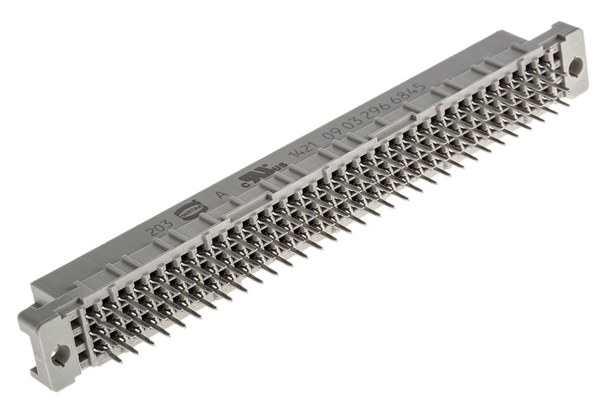 HARTING 96 Way 2.54mm Pitch, Type C Class C2, 3 Row, Straight DIN 41612 Connector, Socket