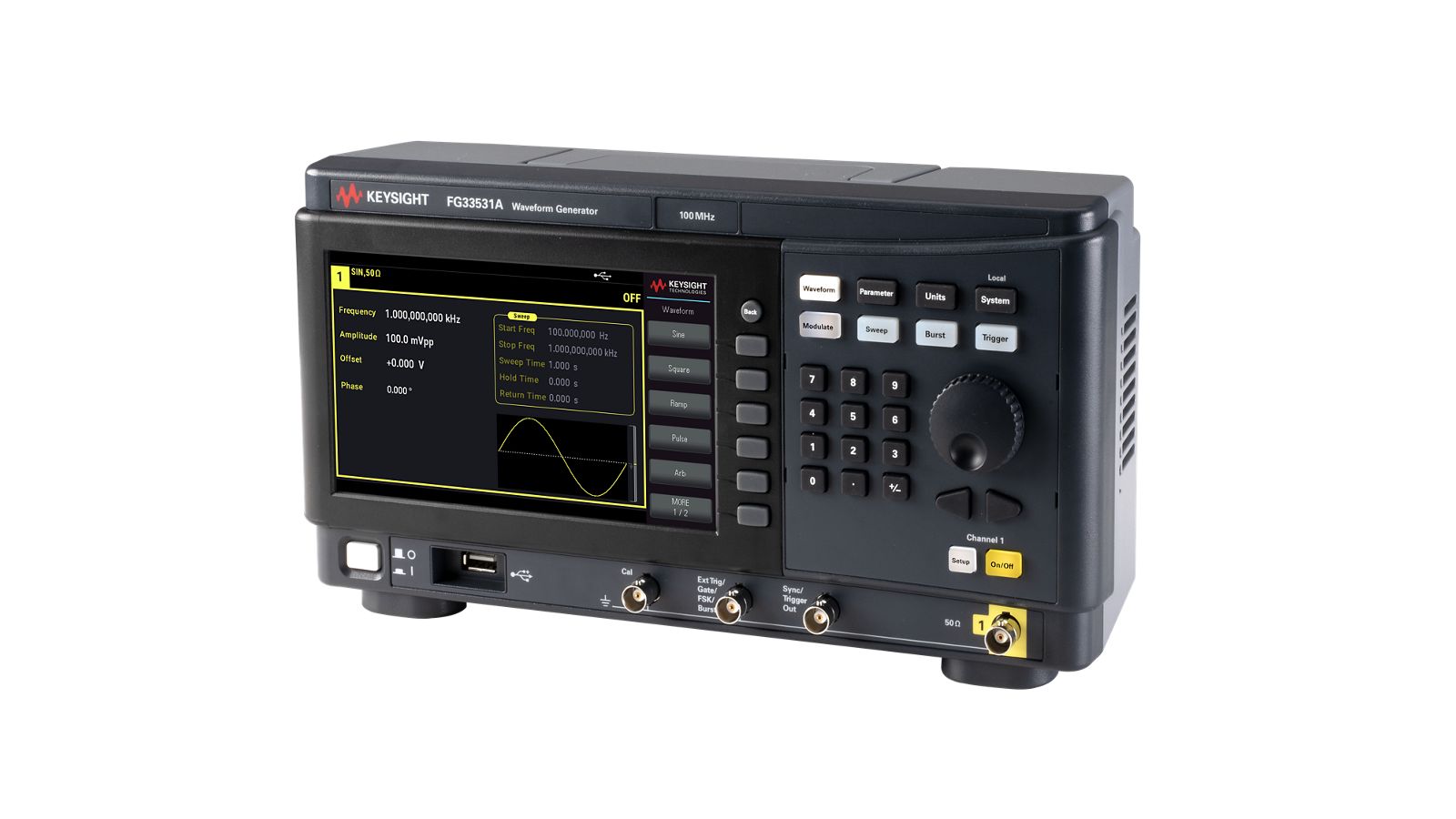 Keysight Technologies FG33531A Arbitrary Waveform Generator, 100MHz Max, 1-Channel