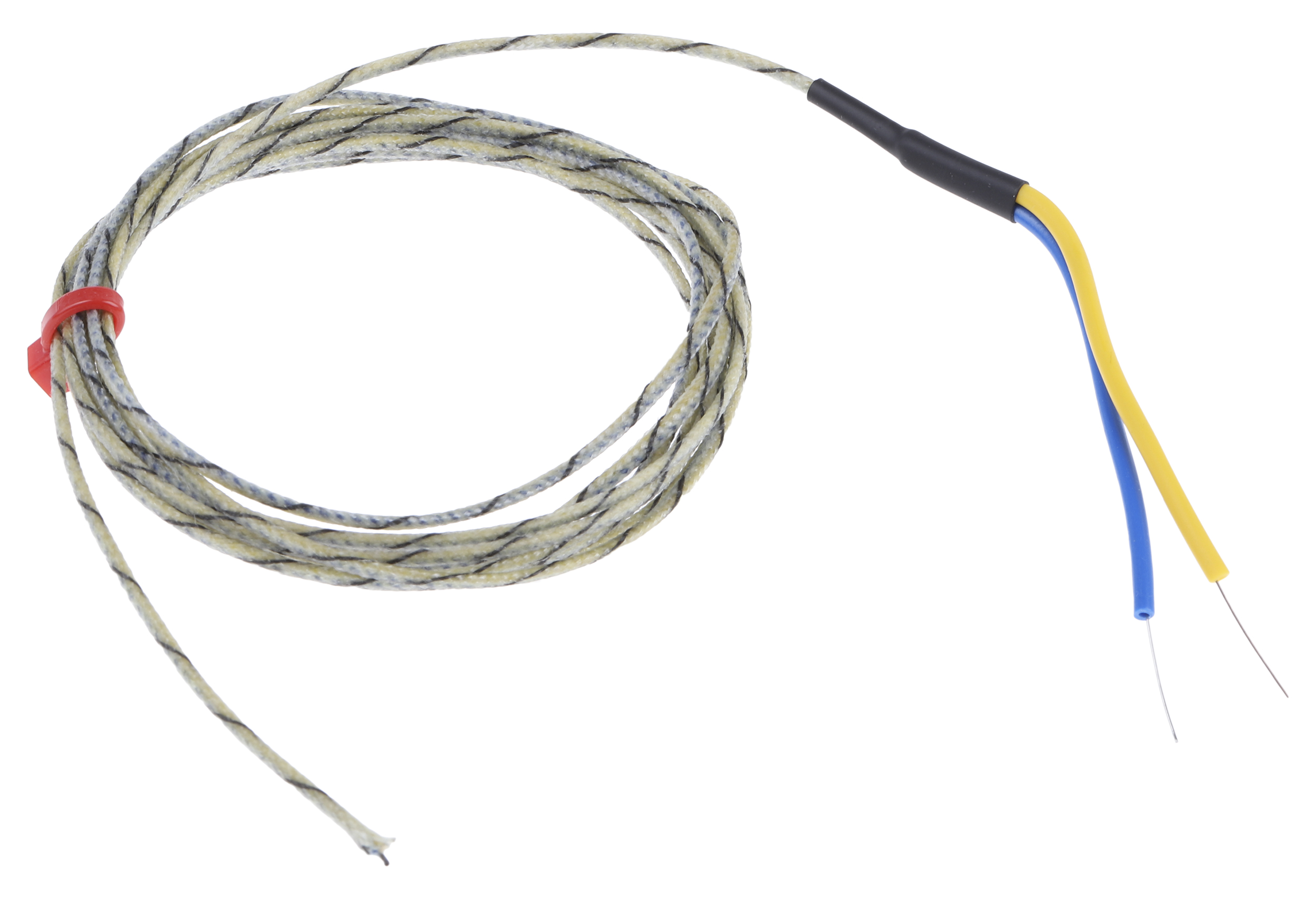 RS PRO Type J Exposed Junction Thermocouple 2m Length, 1/0.3mm Diameter → +350°C