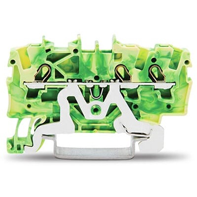 WAGO 2001-1307 TOPJOB S Series Green, Yellow, 1.5mm², 1-Level, Push-In Cage Clamp Termination, ATEX, EAC Ex, IECEx