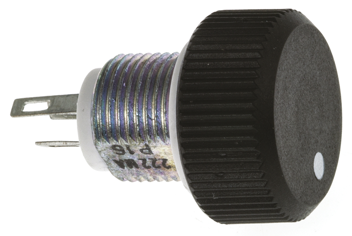 Vishay P16 2.2kΩ Rotary Potentiometer 1-Gang Panel Mount, P16NP222MAB15