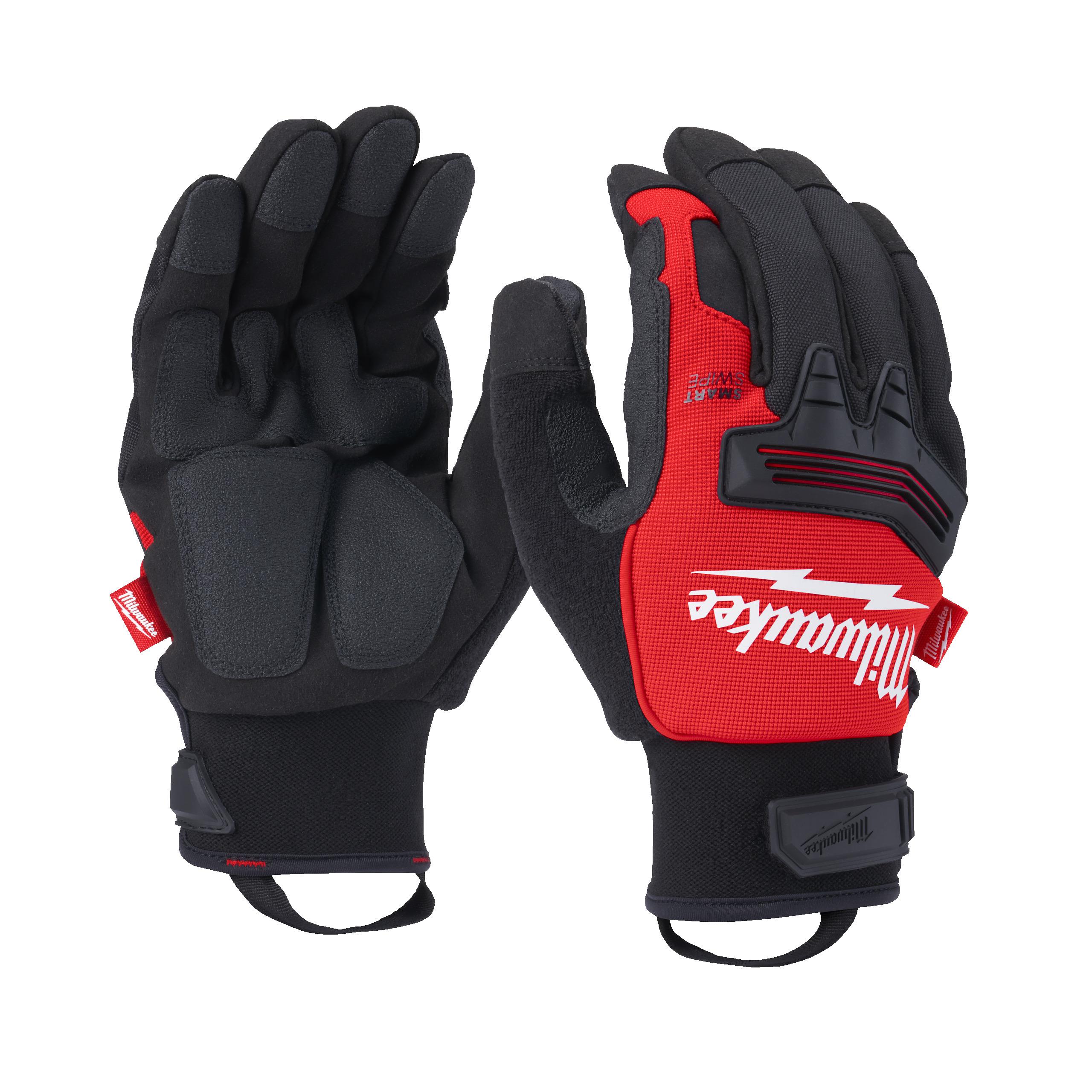 Milwaukee Winter Red Acrylic Work Gloves, Size 10, Nitrile Coating