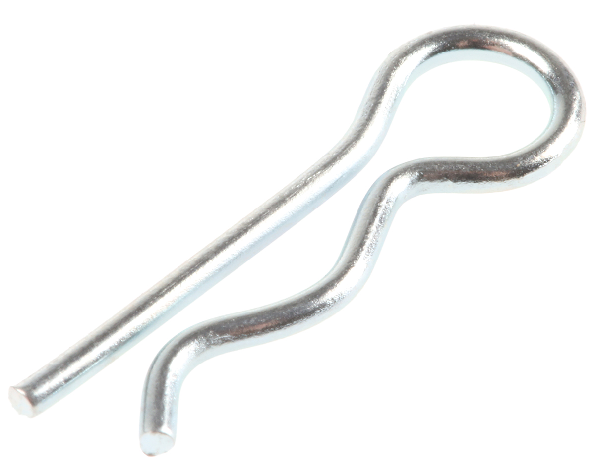 RS PRO Bright Zinc Plated Steel Retaining Clip, 6.35mm Diameter