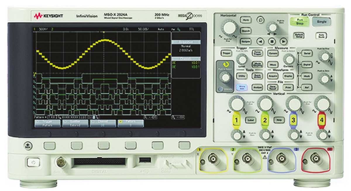 Keysight Technologies DSOX2004A InfiniiVision 2000 X Series, 70MHz Bench Oscilloscope, 4 Analogue Channels - RS
