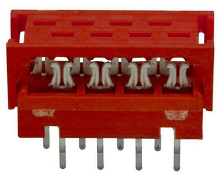 TE Connectivity 8-Way IDC Connector Plug for  Through Hole Mount, 2-Row
