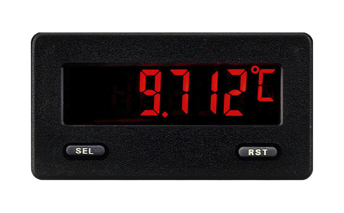 Red Lion CUB5RT LCD Digital Panel Multi-Function Meter, 54.6mm x 76.2mm