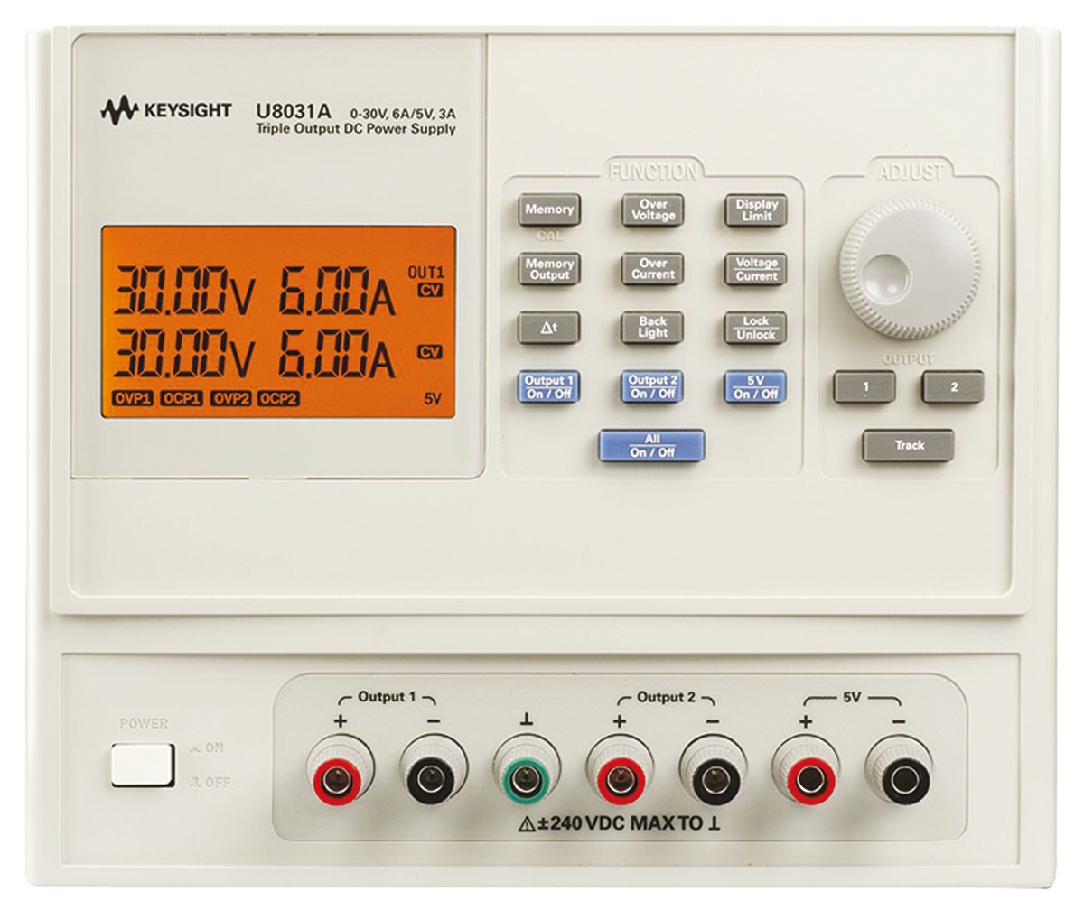 Keysight Technologies U8000 Series Digital Bench Power Supply, 0 → 30V, 3A, 3-Output, 375W